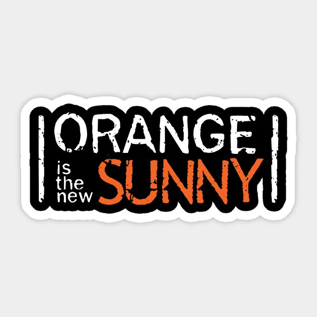 Orange Is The New Sunny Sticker by Shop Chandman Designs 